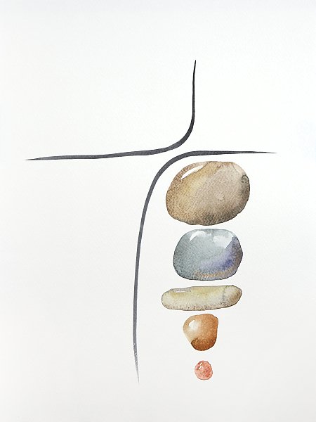 Balance. Lines and stones 7
