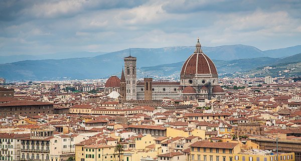 Италия, Флоренция. Панорамный вид с Пьязалле Микелеанджело №1