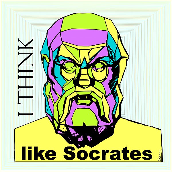 I think like Socrates /  yellow