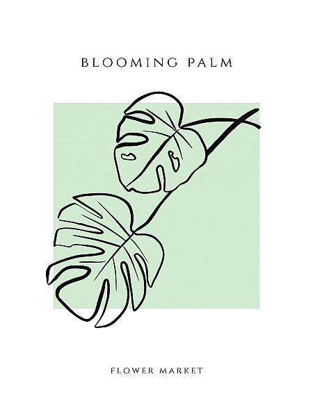 Blooming palm