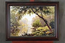 Картины в классических рамах на холсте