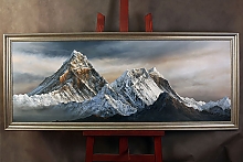 Постер с горным пейзажем