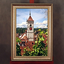 Серия постеров "Виды Европы" в багетных рамах