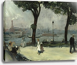 Постер Глакенс Уильям Джеймс Парк Ист-Ривер