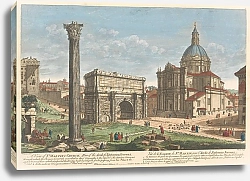 Постер Баулес Томас 3 A View of St. Martin’s Church, Also of the Arch of Septimius Severus, through which the Roman Generals marched in their Triumphs to the Capitol.