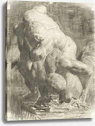 Постер Аншутц Томас Поллок Две мужские фигуры Борются