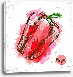 Постер Акварельный перечный эскиз