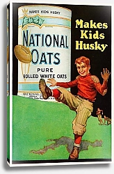 Постер Неизвестен National Oats, Makes kids Husky