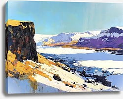 Постер Snowy valleys of Iceland