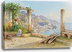 Постер Джусти Гульельмо View of the Coast of Amalfi
