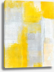 Постер Белые и желтые прямоугольники