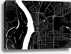 Постер План города Томск, Россия