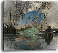 Постер Каллморген Фридрих Корабли в порту Амстердама