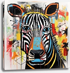 Постер Bizarre animals. Zebra