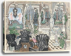 Постер Хамли Перкинс Мужской клуб в Фойе, 1880-1910