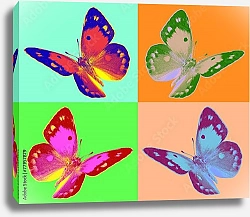 Постер Поп-арт бабочки