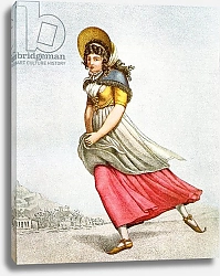 Постер German fashion around 1810 published 1909.