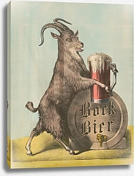 Постер Шиле Генри Bock Bier [legend in stone appears on barrel head]