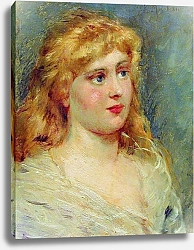 Постер Маковский Константин Портрет блондинки. 1900-е