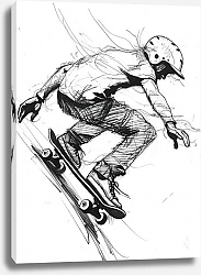 Постер Skater in motion