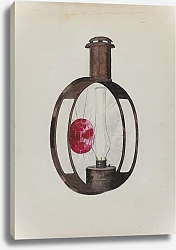 Постер Хьюстон Флоренс Kerosene Street Car Lamp