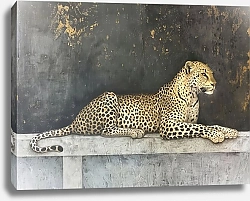 Постер Tranquil leopard rest