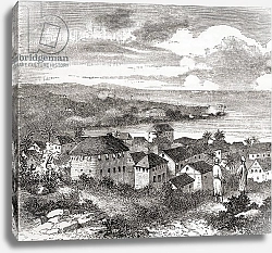 Постер Freetown, Sierra Leone, West Africa in the 19th century, published 1884.