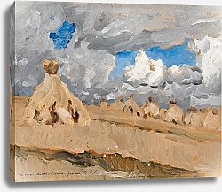 Постер Левитан Исаак Стога Сена В Русском Пейзаже