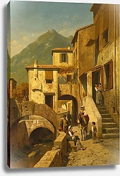Постер Карабен Жак Rue A Monte-Rosso, Bord De La Mediterrane, Italie