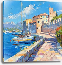 Постер Sunny morning in Antibes