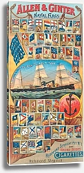 Постер Гео Харрис и Санс Allen Ginter, naval flags, Richmond straight cut no. 1 and Virginia brights cigarettes