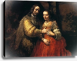 Постер Рембрандт (Rembrandt) Еврейская невеста