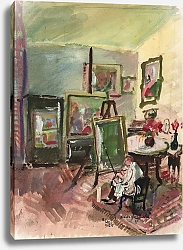 Постер Ласке Оскар Das Atelier des Malers Oskar Gawell in Wien