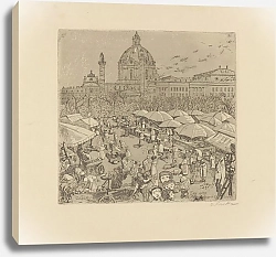 Постер Ласке Оскар Der alte Naschmarkt