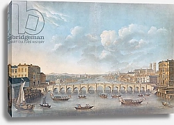 Постер Школа: Французская View of Westminster Bridge, engraved by Pierre Michel Alix, 1799