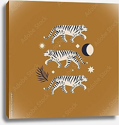 Постер Китайские тигры