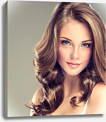 Постер Прическа с длинными вьющимися волосами