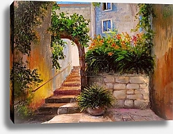 Постер Улица полная цветов