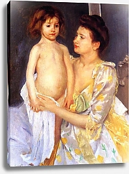 Постер Кассат Мэри (Cassatt Mary) Jules Being Dried by His Mother