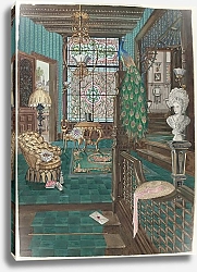 Постер Хамли Перкинс Лестничная площадка и холл второго этажа