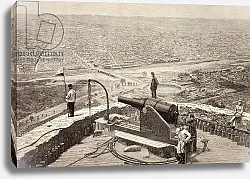 Постер Школа: Испанская 19в. Overall view of Lima, Peru, from San Cristobal fort c.1880s
