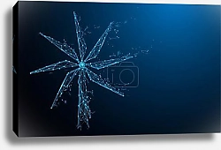 Постер Капля росы на парашютике одуванчика