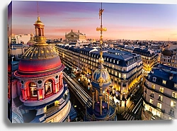 Постер Франция, Париж. Здания центра города
