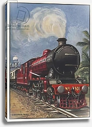 Постер Уэй Роберт Барнард Great Indian Peninsular Railway, Viceregal Train leaving Bombay