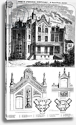 Постер Школа: Английская 19в. House in Avenue Road, Regent's Park, designed by Hector Horeau, 1859
