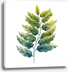 Постер Акварельная веточка иланг-иланг