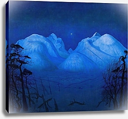 Постер Сольберг Гарольд Зимняя ночь в горах