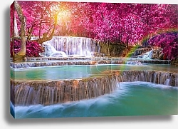 Постер Тайланд. Tat Kuang Si Waterfalls