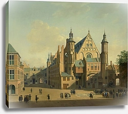 Постер Беркхейде Геррит The courtyard of the Binnenhof with the Ridderzaal, The Hague