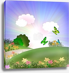 Постер Летний пейзаж